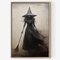 Vintage Witch Wall Art – Dark & Moody Gothic Posters, Spooky Halloween Prints for Home, Bedroom & Living Room Decor (16x24in, Unframed)